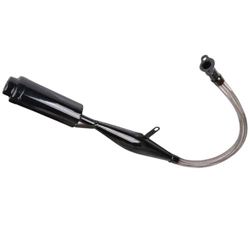 FPTPEHPC Flexible Exhaust Muffler Pipe for 2 Stroke 49cc 60cc 66cc 80cc 100cc Engine Motorcycle Dirt Bike Moped Exhaust Muffler Extension Kit Motorized Bike Parts - Thumbnail 4