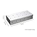 GIONAR BBQ Smoker Box for Gas, Electric & Charcoal Grills, Stainless Steel Smoker Box for Wood Chips to Add Smoky Flavor to Meat & Fish