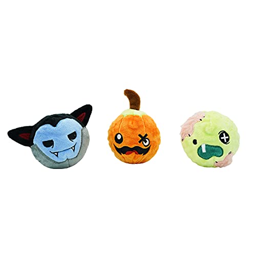 HugSmart Pet - Sprite Night | Quietschendes Hundespielzeug | 2-in-1 Stachelbälle | Keine Füllung interaktives Werfen und Apportieren Plüsch-Hundebälle für kleine, mittelgroße und große Rassen Cover