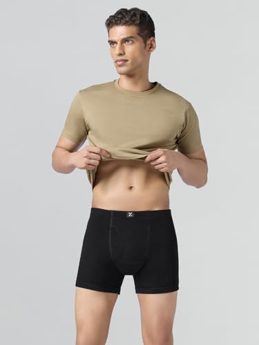 Image of XYXX Nova Cotton Boxer Brief for Men |Regular Fit with intellifresh No-Marks Waistband | Inner Elastic | Solid Underwear for Men