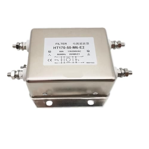 Filtro de alimentación de CA de alta resistencia HT170-50-M6-E2 50A