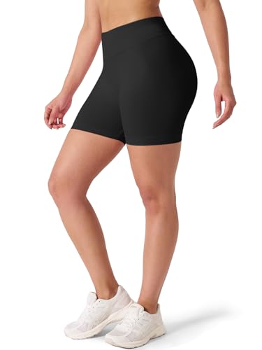 Kepblom High-Waisted Butt-Lifting Scrunch Gym Shorts for Women - Workout Yoga Biker, Seamless Spandex Booty Shorts3
