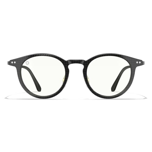 Image of ANYLUV Blue Light Glasses Men, Stylish Square Carbon Fiber Eyewear, Anti Eyestrain, Lightweight Mens Computer Gaming Glasses