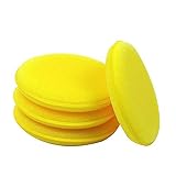 MAGICLULU 12pcs Round Car Wash Sponge Double-Sided Detailing Applicator Soft Car Polish Wax Sponge for Cleaning Detailing Valeting