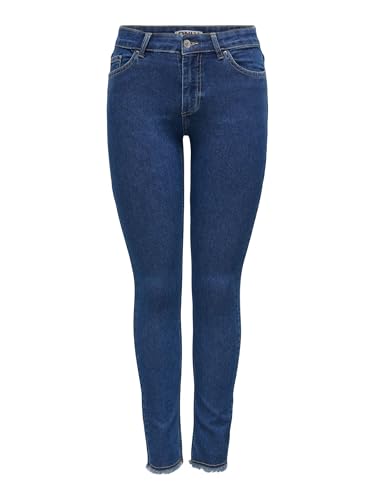 Only Pantalones Vaqueros para Mujer, Dark Azul Denim, L / 32L