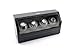 Quad Watch Winder in Vegan Black Leather - Japanese Motor - AC Adapter Included - Independent Settings - 12 Multiple Settings - Zero Magnetization - Heiden Automatic Watch Winder