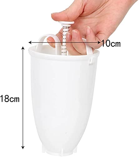 One Hand Donut Maker Manual Donut Maker Plastic Doughnut Machine Mold Biscuit Donut Maker Donut-Depositor Made Waffle Dispenser Donut Kitchen Pastry Making Bake Ware Diy Baking Tool (1 Pcs, White) #TOP2