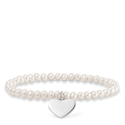 Preisvergleich Produktbild Thomas Sabo Damen-Armreifen Künstliche Perle LBA0046-082-14-L16,5