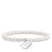 Produktbild Thomas Sabo Damen-Armreifen Künstliche Perle LBA0046-082-14-L16,5