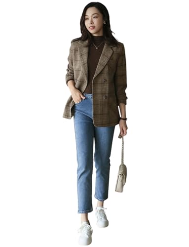Blazer Pied-de-Poule Femme pour un Look Bureau et Sortie