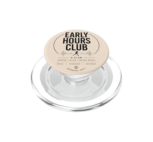 PopSockets PopGrip pour MagSafe amovible et magnétique Early Hours Club Matin