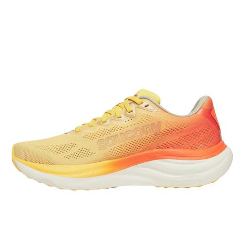 Saucony Women's Ride 19 Sneaker, Sunrise, 11