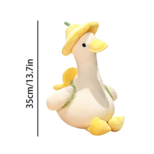 1 brinquedos pelúcia fofos pato pelúcia, pato pelúcia macio com chapéu, pato pelúcia brinquedo, pato