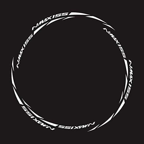 Felgenband Motorrad Felgen Aufkleber Dekorative Nabe Reflektierende Aufkleber Für Yamaha Nmax 125 155 160 Nmax125 Nmax155 2020 2021(Color:27)