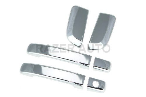 Razer Auto CHROME DOOR HANDLE COVER 4D W/O PASS KEYHOLE for 2005-2012 NISSAN PATHFINDER