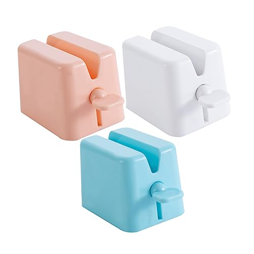 FRCOLOR 3pcs Toothpaste Squeezer Toothpaste Holder Facial Squeezer Hand Juicer Multifunctional Squeezer Toothpaste Tube Roller Squeezer Key Squeeze Toothpaste Dispenser Extruder Face Blue