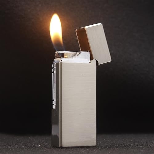 Encendedor metálico recargable TARVIT con rueda y llama suave miniatura 3
