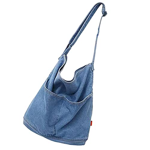 Garneck Jeanstasche Damen Groß - Stilvolle - Blaue Canvas Tasche Aus...