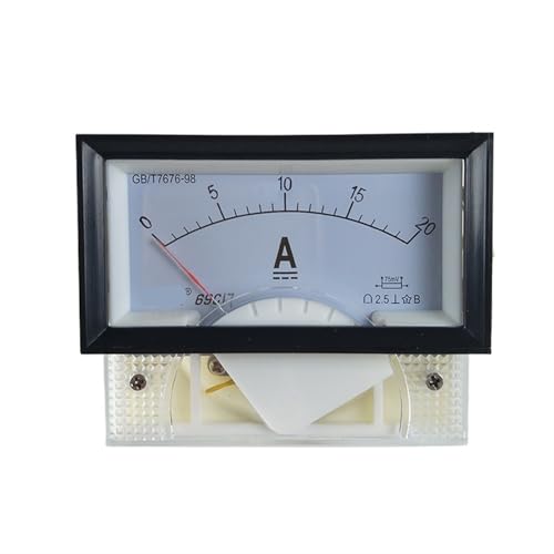 Ampèremètre analogique 20A DC 69C17 classe 2,5 pour tableau électrique