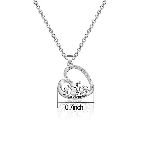 BNQL Mama Elephant Necklace Mother Daughter Jewelry for Mom2