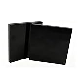 WOFDALY Panel de Fibra de Vidrio Negra FR4 80mm x 80mm Alta Resistencia y Resistente al Desgaste, Ideal para Machining CNC y Aplicaciones Mecánicas,80mm*80mm*1mm