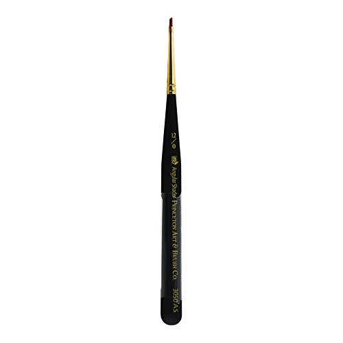 Image of Princeton Mini-Detailer Angle Shader Brush, Synthetic, Short Handle, Size 12 /0 inch, 1 Count