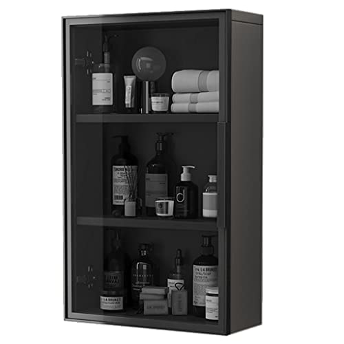 Botiquín de baño de 3 capas con puerta organizador de pared 2