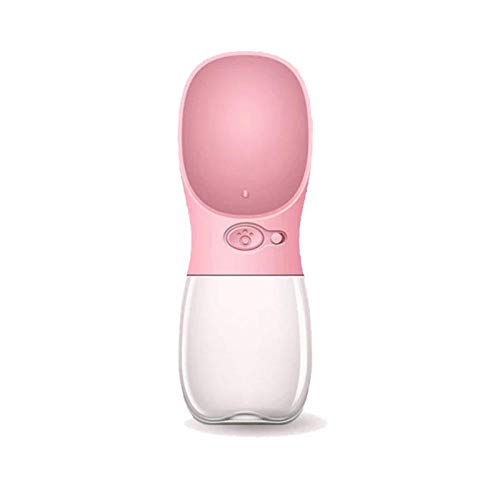 RKGD Portable Pet Dog Bowl Travel Drinking Pet Dog Water Bottle Dispenser Outdoor Large Small Bowl for Dog Feeding Cat Feeder Bowl-Pink_L