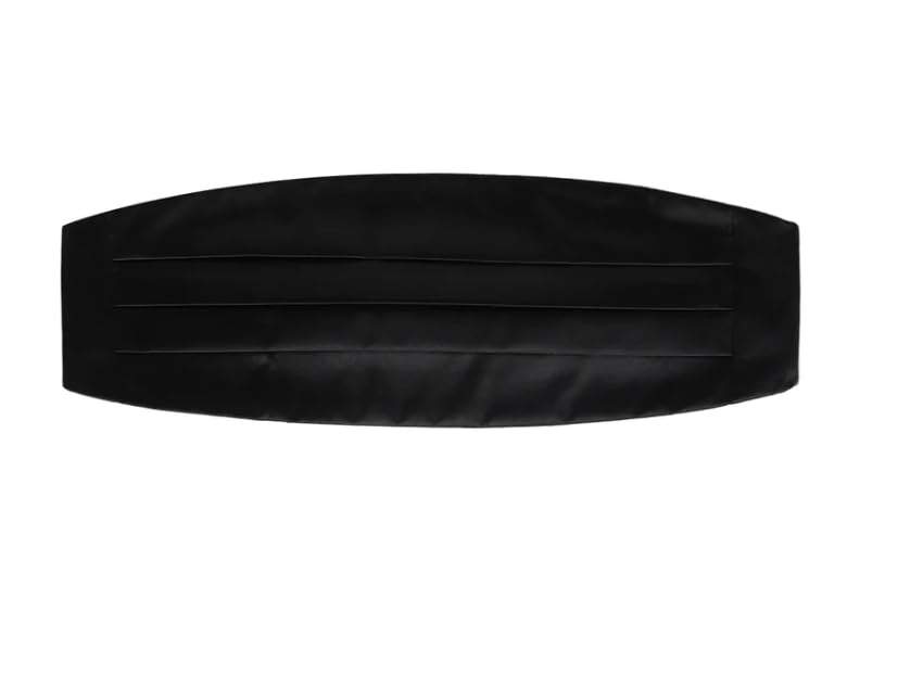 Premium Black Cummerbund Satin Cummerbund Belt Black Satin Formal Tuxedo Wear Adjustable Cummerbund