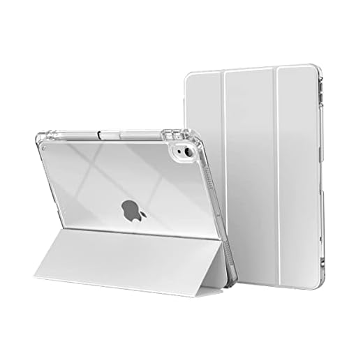 WB Capa iPad 10ª Geração 10.9" Polegadas 2022 Translucida Flexível Auto Hibernação e Compart. para Pencil Cinza (Não compatível com iPads de geração anteriores, iPad Air e iPad Mini)