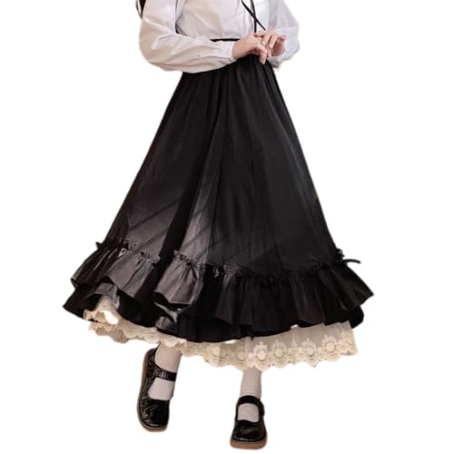 Manniduole Womens Cute High Waist Maxi Skirt - Renaissance Two