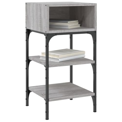 Table d'appoint en bois et fer pour une chambre chaleureuse - 4