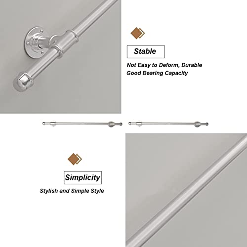 Main courante pour escalier intérieur extérieur garde corps kit complet 2m 3m
