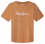Pepe Jeans Camiseta New Art para niño, Naranja (Naranja Lavado), 12