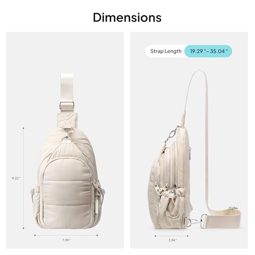 TOPEAST Anti-Theft Puffer Crossbody Bag