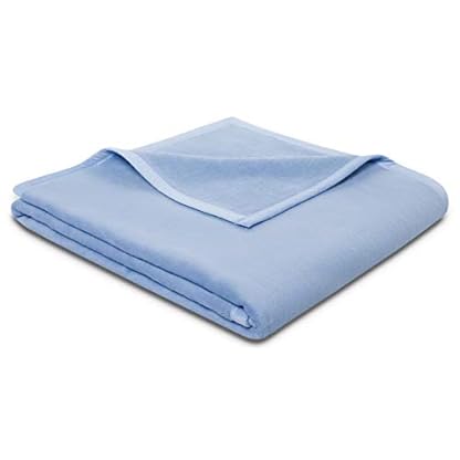 biederlack Wohn-und Kuscheldecke, 100% Baumwolle, hellblau, 150x200 cm
