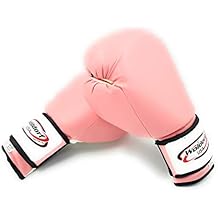 Pink Boxing Gloves for Men and Women Heavy Essential Gel Boxing Punching Bag Gloves Kickboxing Sparring MMA Muay Thai Training Gloves Vinyl 16oz