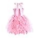 Pink Tutu Dress for Girls Sparkly Sequin Tulle Fairy Princess Birthday Party Dresses for Little Girls Kids Prom Sneaker Ball Gown Dance Pageant Graduation Christmas Outfit 5-6T