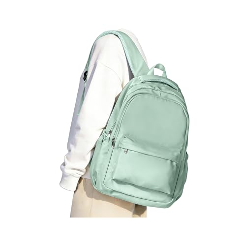 Mochilas escolares para adolescentes y portátil de 14 pulgadas en color verde claro