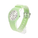 VALICLUD Quartz Armbanduhr für Mädchen und Jungen wasserdichte Analoge Uhr mit Verstellbarem PU...