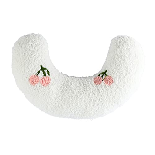 A/A Halbes Krapfen-Katzen-und Hundekissen, Haustierbett für Kleine Hunde - Weiches, Flauschiges Kissen, Strapazierfähiger Stoff, Maschinenwaschbar