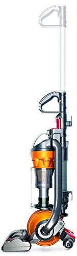 Dyson DC24 Multi Floor Upright Vacuum Cleaner 650 W Silver, Yellow – (Upright Vacuum, Dry, Silver, Yellow, HEPA, Bagless, ABS Synthetics) (Refurbished)
