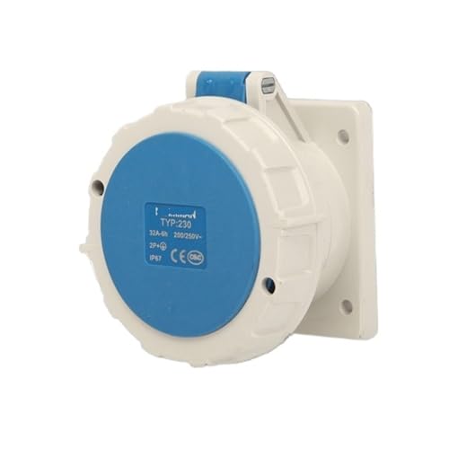 Industrial Outdoor Aviation Concealed Direct Socket TYP230 32A 3-core IP67