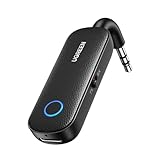 UGREEN Transmisor y Receptor Bluetooth 2 en 1, Mic Incorporado Receptor Bluetooth 5.3 Audio Coche Soporte Manos Libres,...