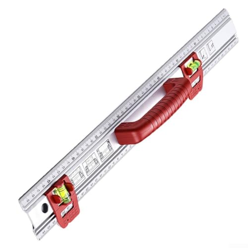 Nivel de burbuja de 50 cm de aluminio para medición vertical, horizontal y renovación 45° 5
