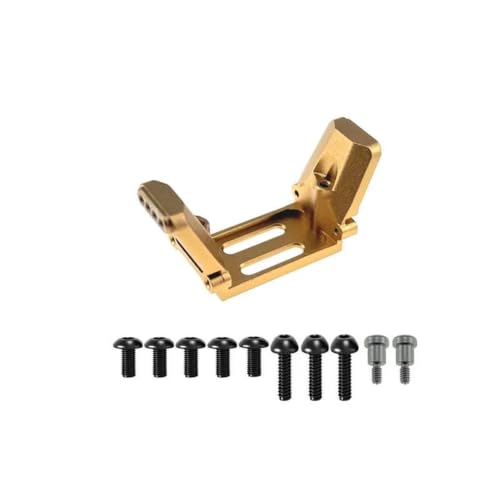 Support suspension arrière Hyper GO MJX H18P en métal jaune pour voiture RC 1/18
