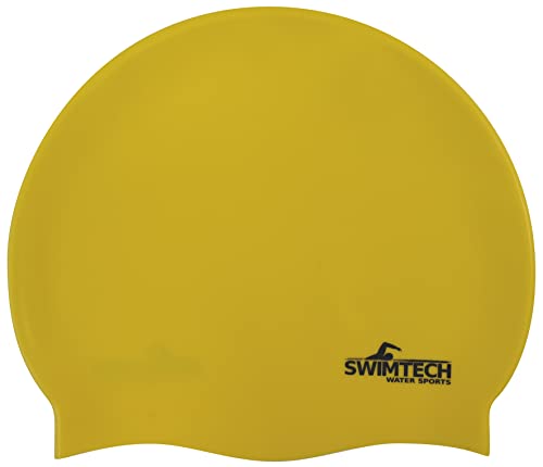 Image of SwimTech Silicone Swim Cap Yellow