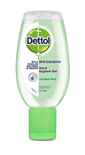 Dettol Anti-Bacterial Hand Sanitiser Gel, 50ml