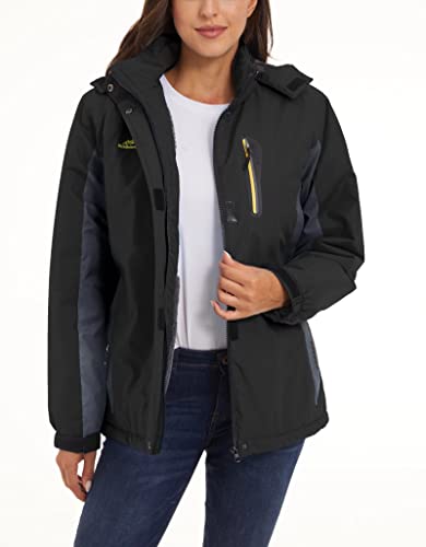 Magcomsen Snow Jacket Women Waterproof Parka Winter Coats For Women With Hood Skiing Jacket For Women Plus Size Hiking Jacket For Women Rain Jacket Women #TOP2