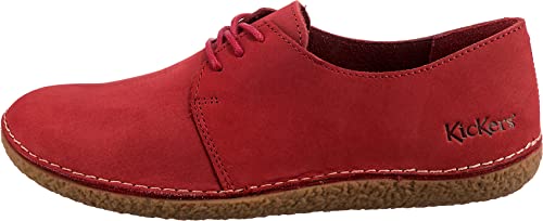 Kickers Women's Holster Derbys, Red Rouge 4, 5.5 #TOP2